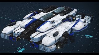 Starfield  Best Looking Overpowered Endgame Starship Builds Roanoke X01 Modification [upl. by Yrnehnhoj]