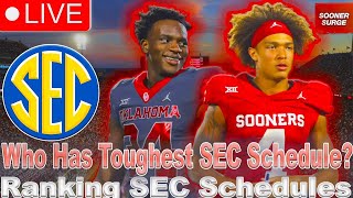 OU Football Live SEC schedule breakdowns [upl. by Nylodnewg682]