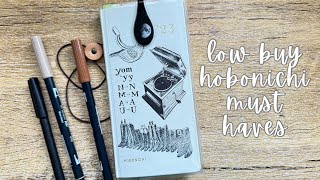 Low Buy Hobonichi Weeks Must Haves [upl. by Ander879]