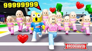 ODA amp ODETTE vs 9999999 BARBIE ENORME incroyable  Roblox Brookhaven RP [upl. by Lleznov]