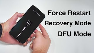 How to Force Restart and ENTER amp EXIT Recovery and DFU Mode iPhone 8 to 13 [upl. by Schnurr]