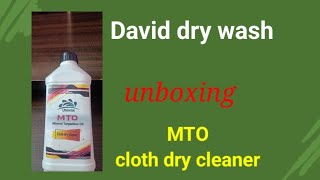 cloth dry cleaner  MTO dry cleener  unboxing mineral turpentine oil cloth dry cleaner [upl. by Omrellig]