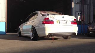 E46 320i exhaust sound EXHAUTECH製ワンオフリアピース [upl. by Olimac]