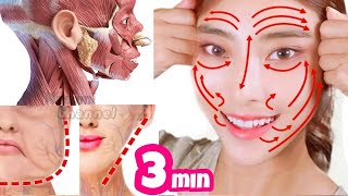 3mins Face Lifting Massage You Must Do Every Morning☀️ [upl. by Yggam783]