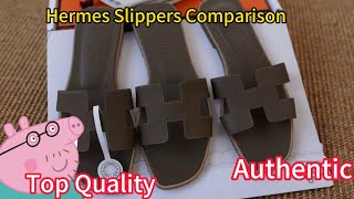 Real VS Fake Hermes oran sandals comparison by Steven [upl. by Thagard450]