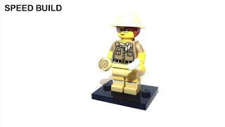 LEGO Collectable Minifigures Paleontologist Set 710086 Silent Review [upl. by Atekan419]