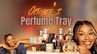 Octobers Perfume Tray 2024 🍂🍁🎃  Perfume Collection [upl. by Sellers]