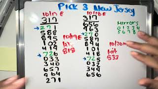 Pick 3 New Jersey  317 Strategy [upl. by Ymerrej398]