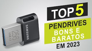 Top 5 Melhores Pen Drives em 2023 │Pen Drives Bons e Baratos [upl. by Adivad]