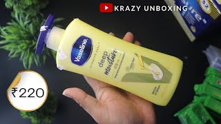 Vaseline Intensive Care Deep Moisture Nourishing Body Lotion 400 ml Unboxing [upl. by Narrat]