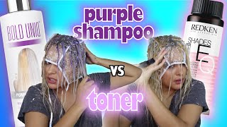 PURPLE SHAMPOO VS TONERBOLD UNIQ PURPLE SHAMPOO REVIEW [upl. by Ramsey20]