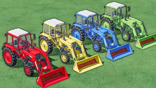 Work OF Colors  SEED WORK with DUMP TRUCK with Mini Tractors  Farming Simulator 22 [upl. by Bernard]