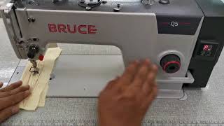 Bruce Q5 Single Needle Lockstitch Sewing Machine Demo [upl. by Zachery]