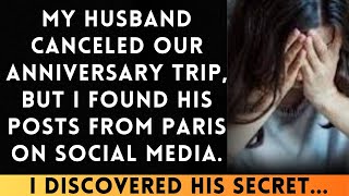 My Husband Canceled Our Anniversary Trip But I Found His Paris Posts on Social Media [upl. by Gasparo]