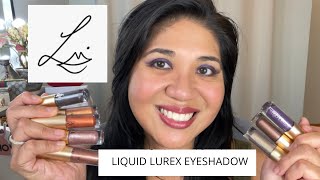 LISA ELDRIDGE LIQUID LUREX Eyeshadows  3 NEW Shades  Demo Review Comparisons Medium  Tan Skin✨ [upl. by Sredna]