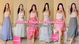 Meesho Must have Skirts Under 400 Korean Skirts TryOn meesho Debasmitasahoo skirt trending [upl. by Ramon]