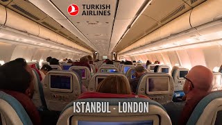 Turkish Airlines A330 Economy Class Review  Istanbul to London [upl. by Ozzie]