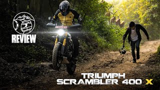 Triumph Scrambler 400X Review  Where Speed meets the Himalayan  Sagar Sheldekar Official [upl. by Ahsatak]