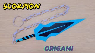 HOW TO MAKE A SCORPION KUNAİ FROM PAPER [upl. by Deck705]