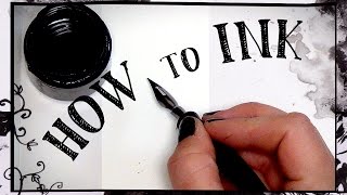 Beginners guide to inking  HOW TO INK [upl. by Hgielra]