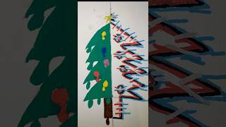 Einen glitch und tropfenden Tannenbaum malen 🎨 [upl. by Ameen447]