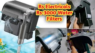 Rs Electricals Rs3000 Water Fall Style Bio Mini Hang On Filter 7WOutput FishCareRewa DhaniLif [upl. by Smiga]