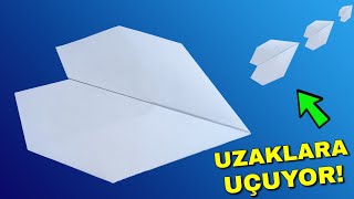 Çok Uzaklara Uçan Kağıttan Uçak Yapımı  Kolay Origami [upl. by Jarlen]