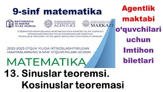 imtihon biletlari 9sinf agentlik maktablari oquvchilari uchun imtihon savollari 2023 ITMA imtihon [upl. by Aneloaup]