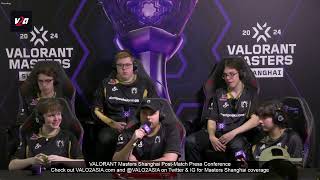 Heretics G2 vs TH VCT Masters Shanghai PostMatch Press Conference [upl. by Prudy]