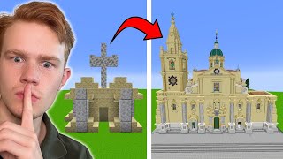 Jag Fuskade Med UPPGRADERA i Minecraft Build Battle [upl. by Lonee]