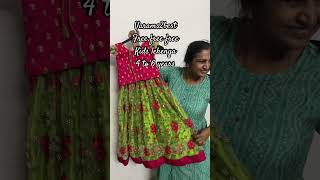 Free free free beautiful green and pink combination kids lehenga 4to 6 years first come first get [upl. by Aneeles687]