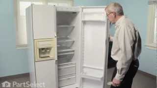 Refrigerator Repair  Replacing the Shelf Support Stud Whirlpool Part 2149540 [upl. by Aicnarf]