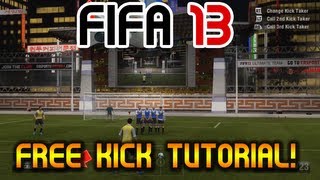 FIFA 13  Free Kick Tutorial  quotScore Everytimequot Any Position  1840 Yards New Tactics [upl. by Denten]