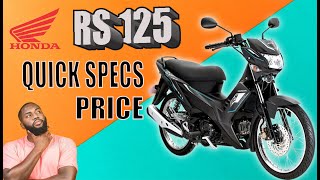 Honda RS 125 Fi  Quick Specs amp Price  2023 Philippines [upl. by Ttayw]