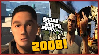 COMERA GRAND THEFT AUTO V NEL 2008  PRIMISSIME IMMAGINI IN ASSOLUTO DI GTA 5 PREBETA [upl. by Drabeck]