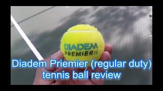 Diadem premier regular duty tennis ball review [upl. by Adnohsek]