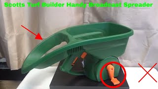 ✅ How To Use Scotts Turf Builder Handy Broadcast Spreader Review [upl. by Mia]