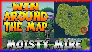 WIN AROUND THE MAP MOISTY MIRE Fortnite Battle Royale [upl. by Elston918]