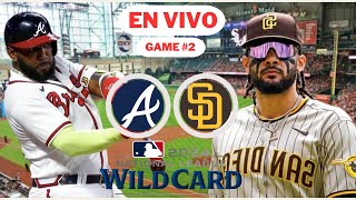 PADRES DE SAN DIEGO VS BRAVOS DE ATLANTA  WILDCARD GAME 1  MLB EN VIVO [upl. by Rihsab]