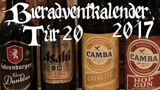 Bieradventkalender Tag 20 Kleines Dunkles  Asahi Super Dry  Grisette  Hop Gun BiV 98 [upl. by Kirima]