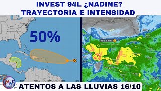 INVEST 94L Posible Ciclón Tropical hacia el CARIBE [upl. by Liahkim]