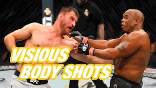 Stipe Miocic vicious body shots to Cormier  UFC 241 [upl. by Craggy]