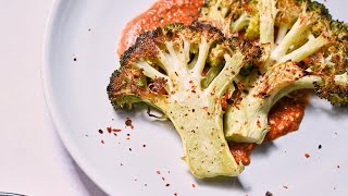 Broccoli Steaks With Romesco Recipe [upl. by Eyahc]