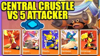 Central CRUSTLE vs 5 ATTACKER most normal Ranked Game  Pokemon Unite [upl. by Conlee]