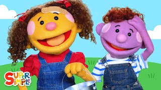 Jack amp Jill featuring The Super Simple Puppets  Kids Songs  Super Simple Songs [upl. by Ahsimrac]