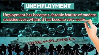 Essay on unemployment  The negative effects of unemployment  Causes of unemployment [upl. by Aihtela]