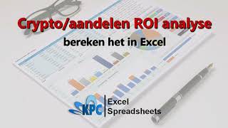 Crypto aandelen ROI analyse in Excel ✅ [upl. by Faust852]