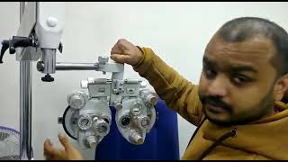 How to operate manual Phoropter part 2 [upl. by Ylloj]