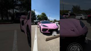 Spotted a Pink C8 Corvette c8corvette pinkcar carspotter [upl. by Assirhc674]