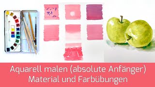 Aquarell malen für Anfänger Teil 1 [upl. by Watters632]